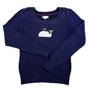 Aerie Sweater Women's Small Blue Whale Logo Crewneck Cotton Comfort